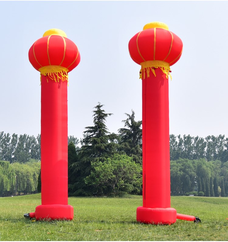 柳城庆典灯笼柱